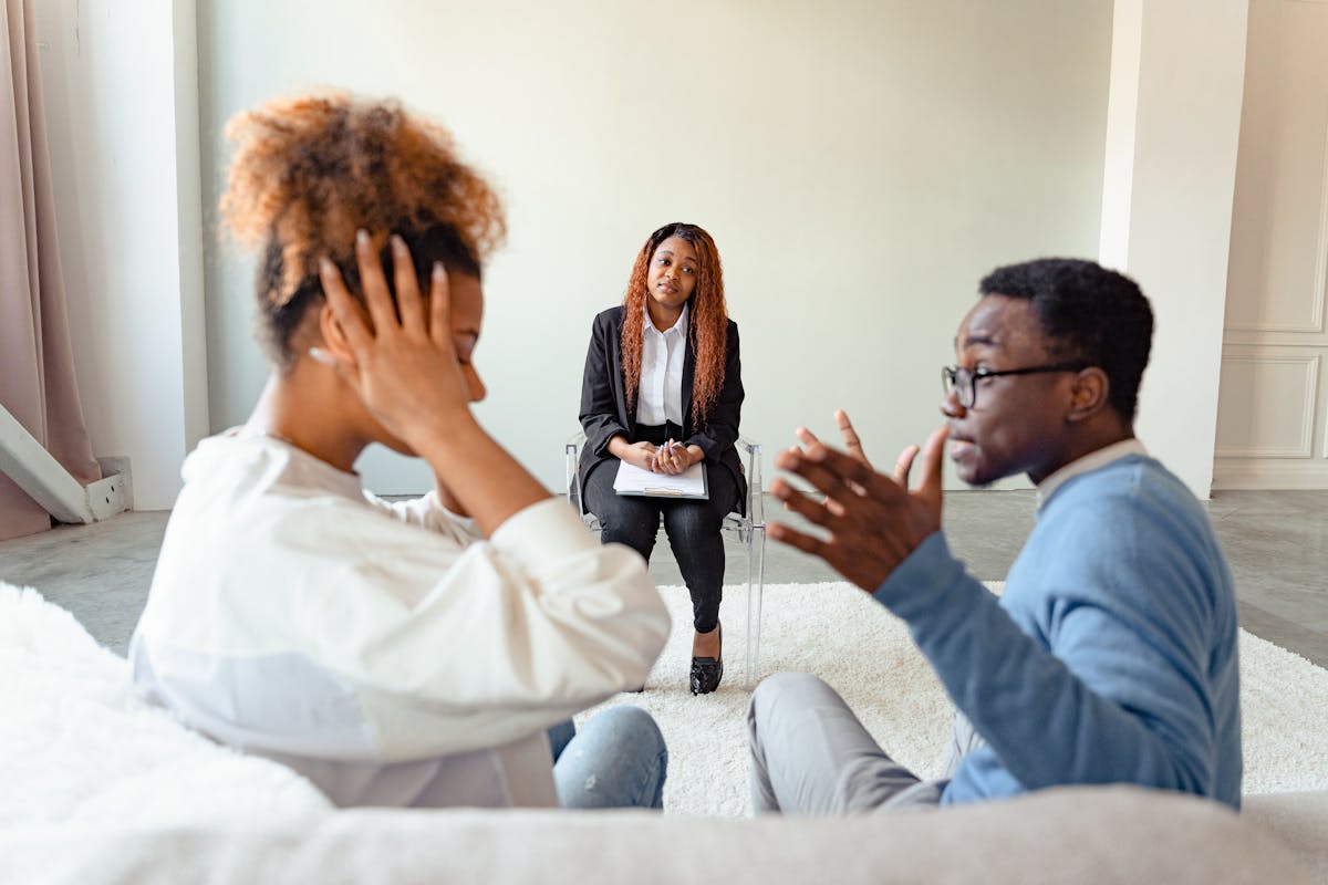 A Couple in a Psychotherapy Session